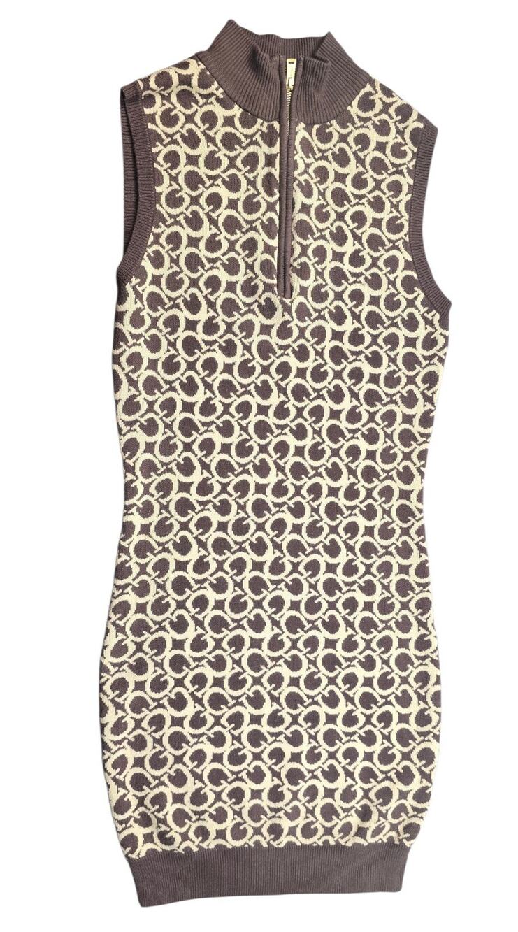 Guess Sleeveless Mock-Neck Logo Sweater Dress Girls Size Small